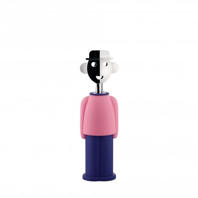 Alessi Alessandro Corkscrew - Pink & Blue