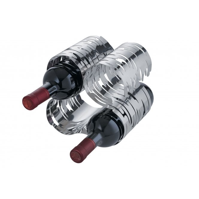 Alessi Barkcellar Wine Rack | Polished Stainless Steel