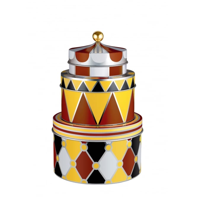 Alessi Circus - All Purpose Boxes in Multicolour Tinplate- Set of 3