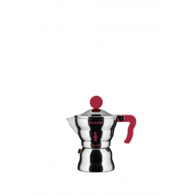 Alessi Moka Espresso Coffee Maker | 1 Cup | Red