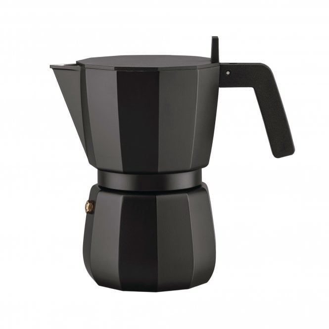 Alessi Moka Espresso Coffee Pot | 6 Cup | Black