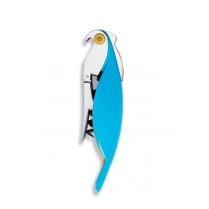 Alessi Parrot Corkscrew - Light Blue
