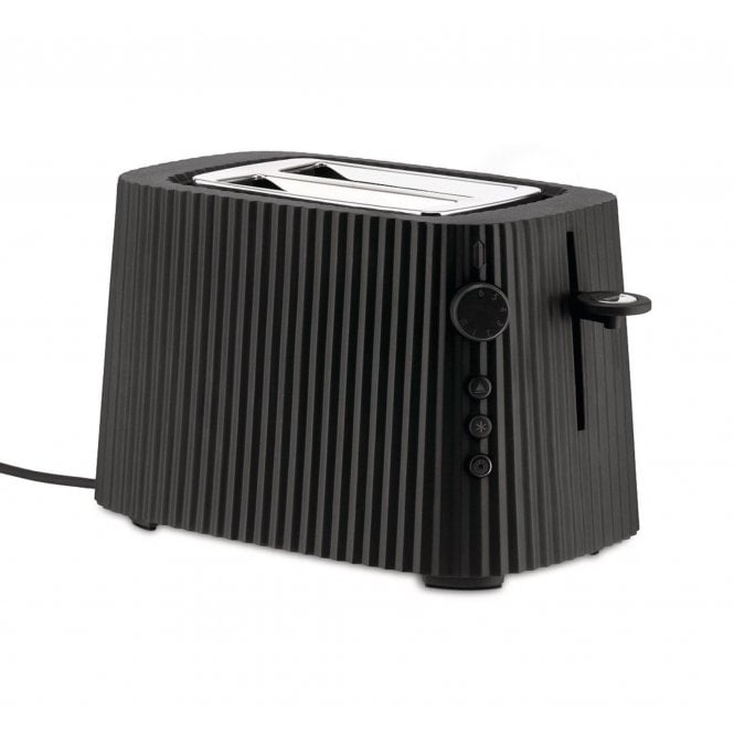 Alessi Plissé Toaster UK Plug - Black