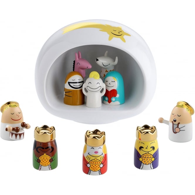 Alessi Presepe Nativity White Set of 10