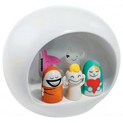 Presepe Stable Nativity Set - White