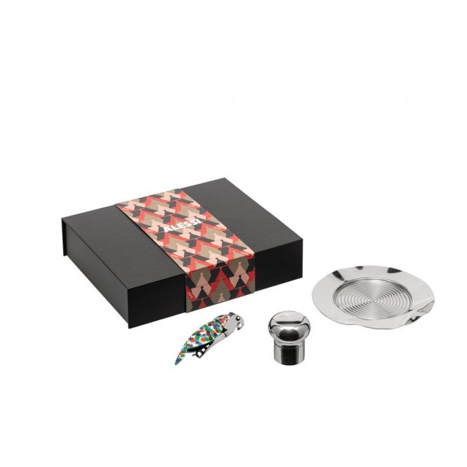 Alessi Proust Parrot Corkscrew & Wine Stopper Set 