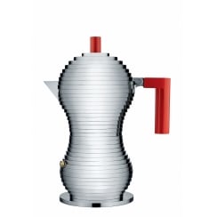 Pulcina Espresso Coffee Maker - 3 Cup - Red