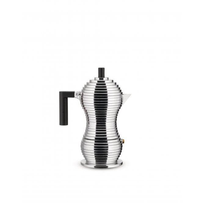 Alessi Pulcina Induction Hob Espresso Coffee Maker | 3 Cup | Black