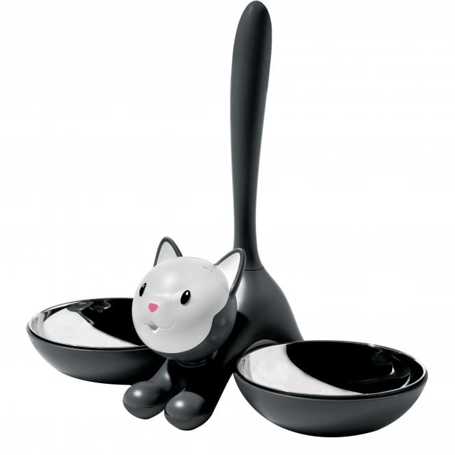 Alessi Tigrito Cat Bowl | Black