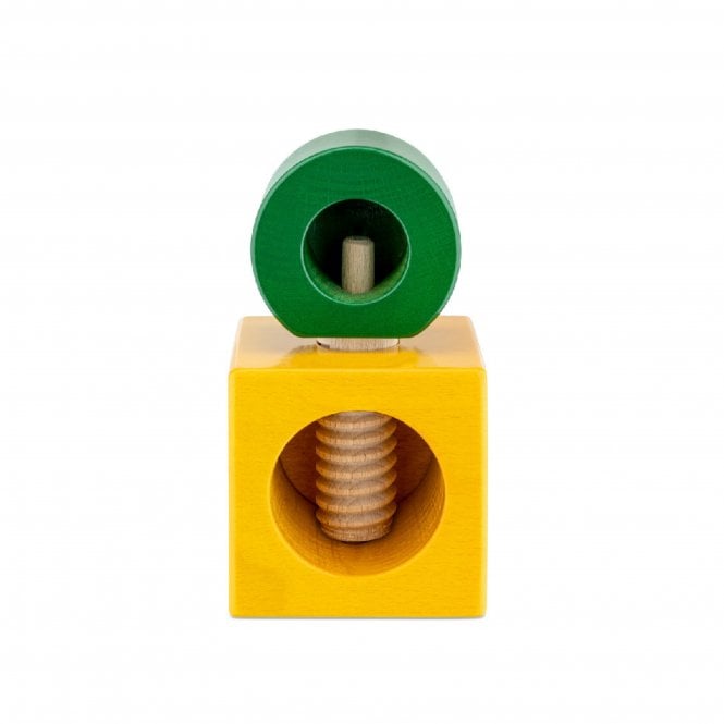Alessi Twergi Beech Wood Nutcracker | Yellow/Green | ES20 2