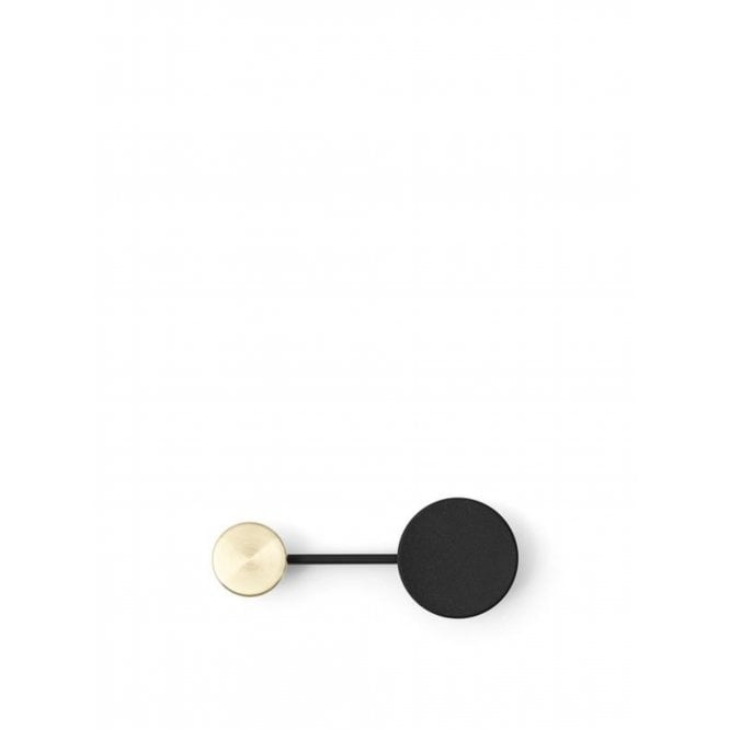 Audo Copenhagen Afteroom Coat Hanger/Hook | Small | Black/Brass