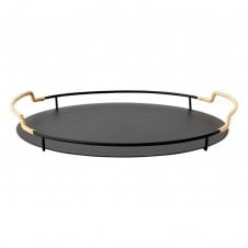 Balcony Serving Tray | Black | 36.5cm