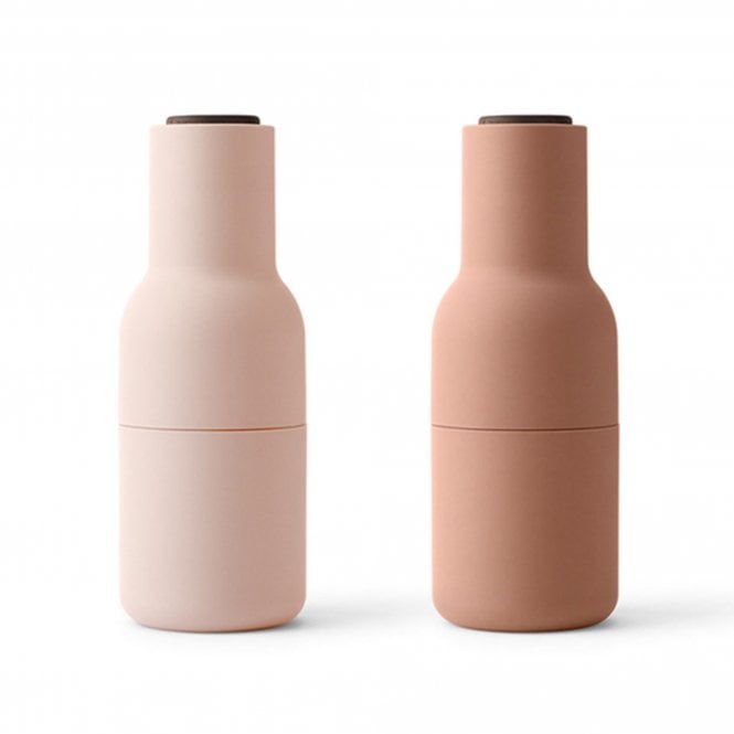 Audo Copenhagen Bottle Grinders | Nudes | Walnut Top | Set of 2