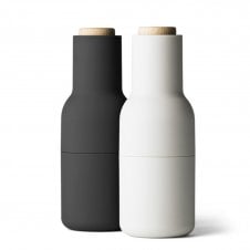 Bottle Grinders with Beech Top | Set of 2 | Ash & Carbon