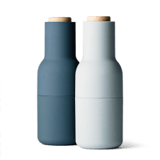Bottle Grinders with Beech Top | Set of 2 | Blues