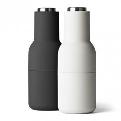 Bottle Grinders with Stainless Steel Top | Ash/Carbon