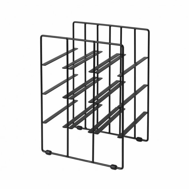 Blomus Black Pilare Stainless Steel Wine Rack - 9 Bottles