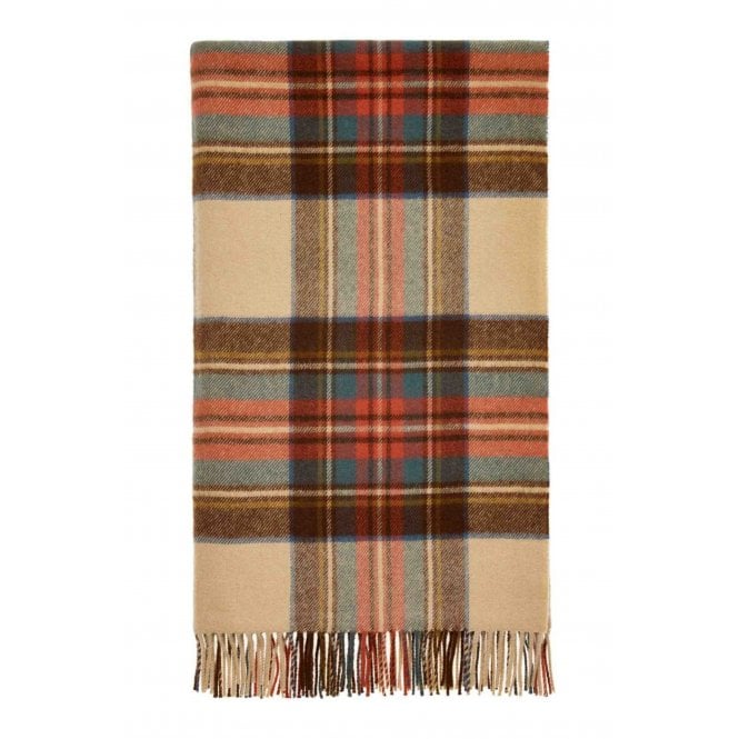 Bronte By Moon Antique Dress Stewart Tartan Lambswool Throw