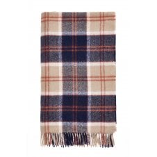Bannochbane Tartan Pure Wool Throw - Navy