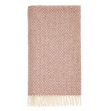 British Lambswool Throw | Spiral | Pink