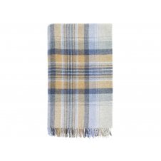 Kintyre Check Pure New Wool Throw | Blue