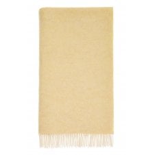 Merino Lambswool Herringbone Throw | Buttercup Yellow 