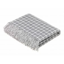 Merino Lambswool Throw | Athens Check | Grey