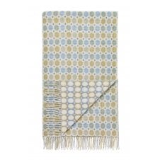 Milan Luxury Merino Lambswool Throw | Blue
