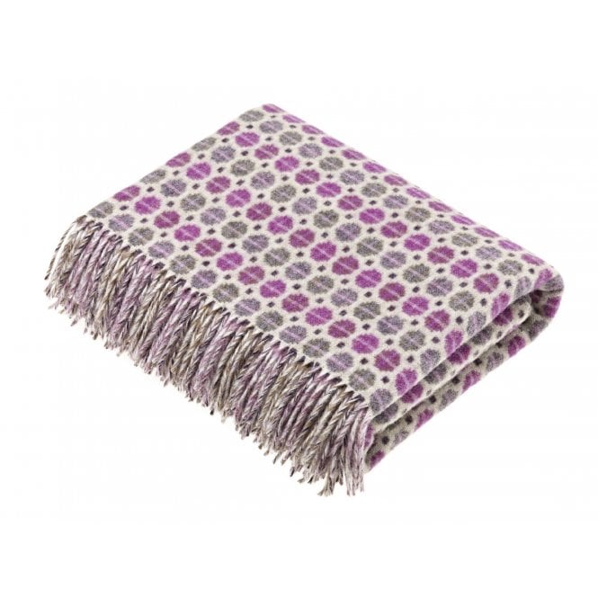 Bronte By Moon Milan Luxury Merino Lambswool Throw - Clover