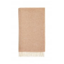 Pure New Wool Herringbone Throw | Orange Sherbert