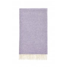 Pure New Wool Herringbone Throw | Parma Violet