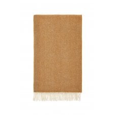 Pure New Wool Herringbone Throw | Pumpkin Spice