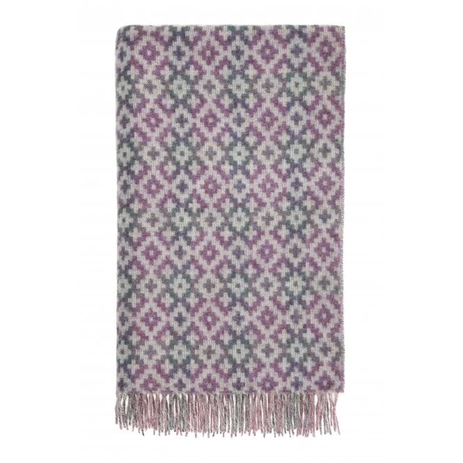 Bronte By Moon Pure New Wool Throw | Dartmouth | Heather