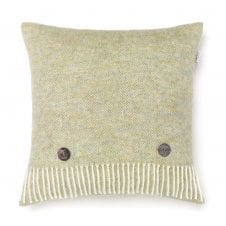 Pure Wool Herringbone Cushion | Sage