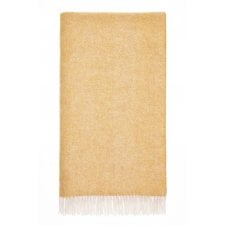 Pure Wool Herringbone Throw | Orange