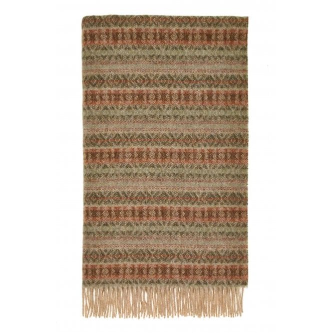 Bronte By Moon Pure Wool Throw | Ayr | Sage