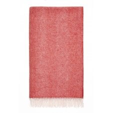Shetland Herringbone Throw - Flame