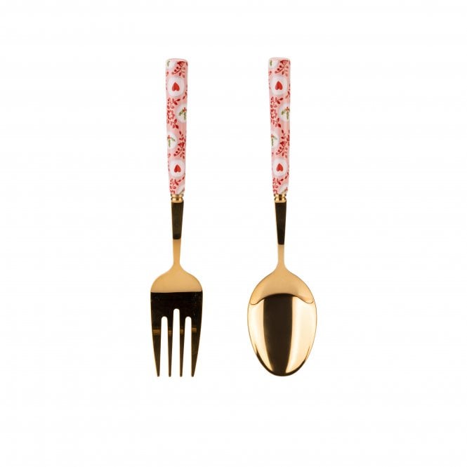 Cath Kidston Holly Spot Serving Utensils | Set of 2