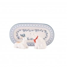 Polar Bear and Reindeer Salt & Pepper Shaker Set