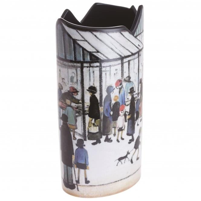 Dartington Crystal Lowry - Market Scene Vase