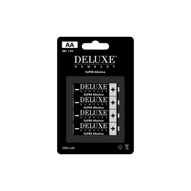 Deluxe Homeart 4 x AA Batteries