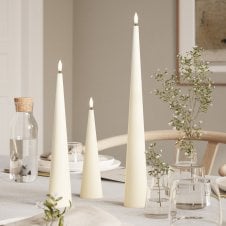 Real Flame LED Cone Shaped Candle
