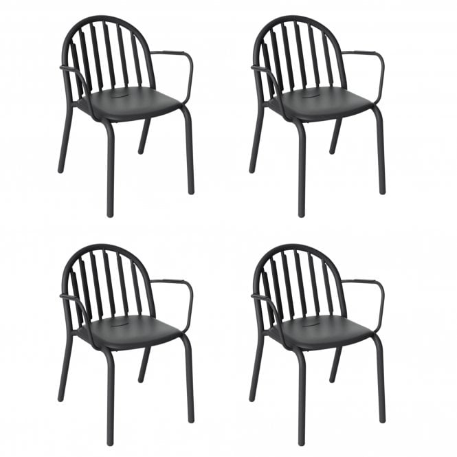 Fatboy Fred's Armchair Set | Anthracite | Set of 4