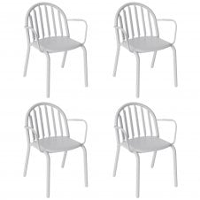 Fred's Armchair Set | Light Grey | Set of 4