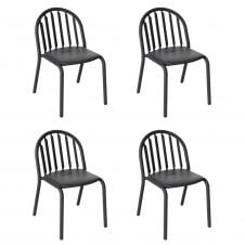 Fred's Chair Set | Anthracite | Set of 4