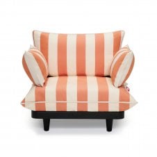 Paletti Outdoor Lounge Chair | Orange Creme Stripe