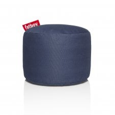 Point Stonewashed Pouf - Blue