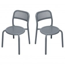 Set of 2 Toní Stackable Garden Chairs