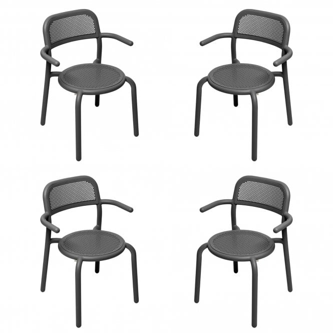 Fatboy Set of 4 Toní Stackable Garden Armchairs