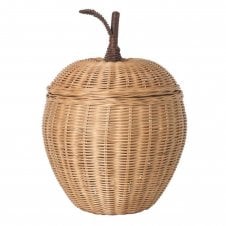 Apple Braided Rattan Storage Basket | Large 52cm